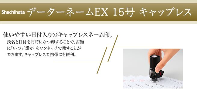 データーネームEX 15号 キャップレス