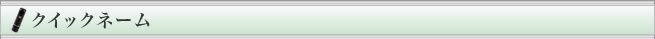 クイックネーム
