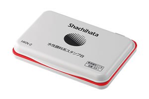 シャチハタ 水性顔料系スタンプ台・中形 赤