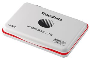 シャチハタ 水性顔料系スタンプ台・大形 赤